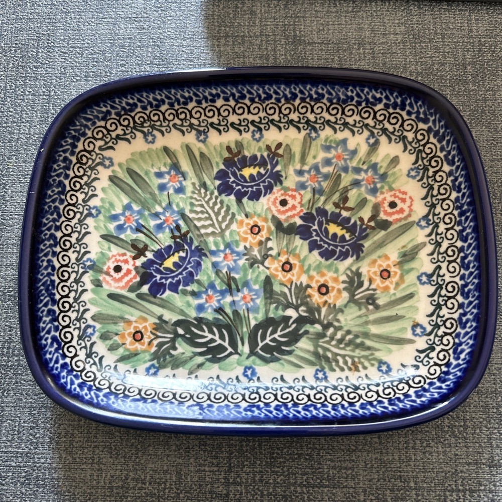 polish pottery ceramika artystyczna Shallow Dish Teresa Andrukiewicz