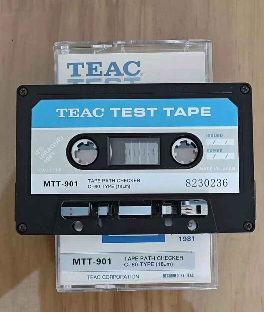1pc NEW TEAC MTT-901 TEST TAPE PATH CHECKER C-60 TYPE 18UM REPLACE MTT-5572