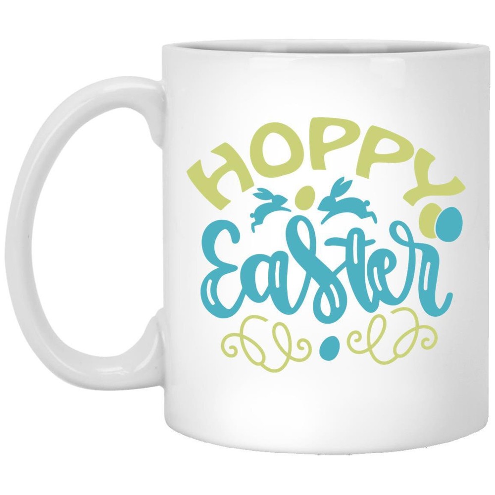 Easter Coffee Mug Gift Set for Mom Dad Grandma Grandpa Brother Hoppy Easter