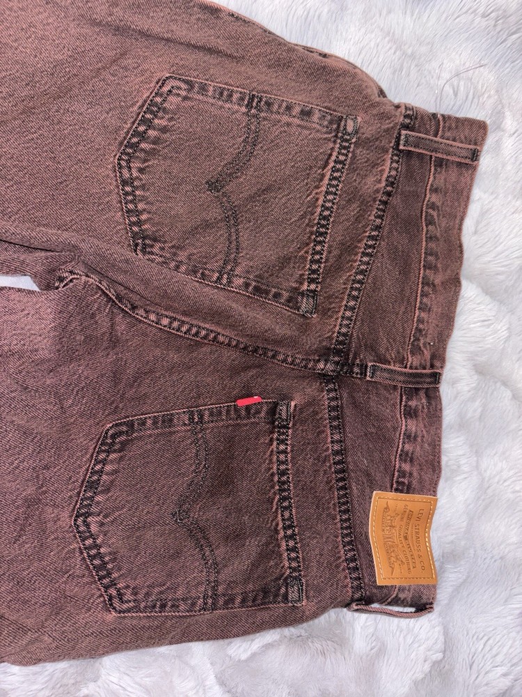 Levi’s Baggy Boot Cut New With Tags Brown Red Maroon Rust Color Size 28