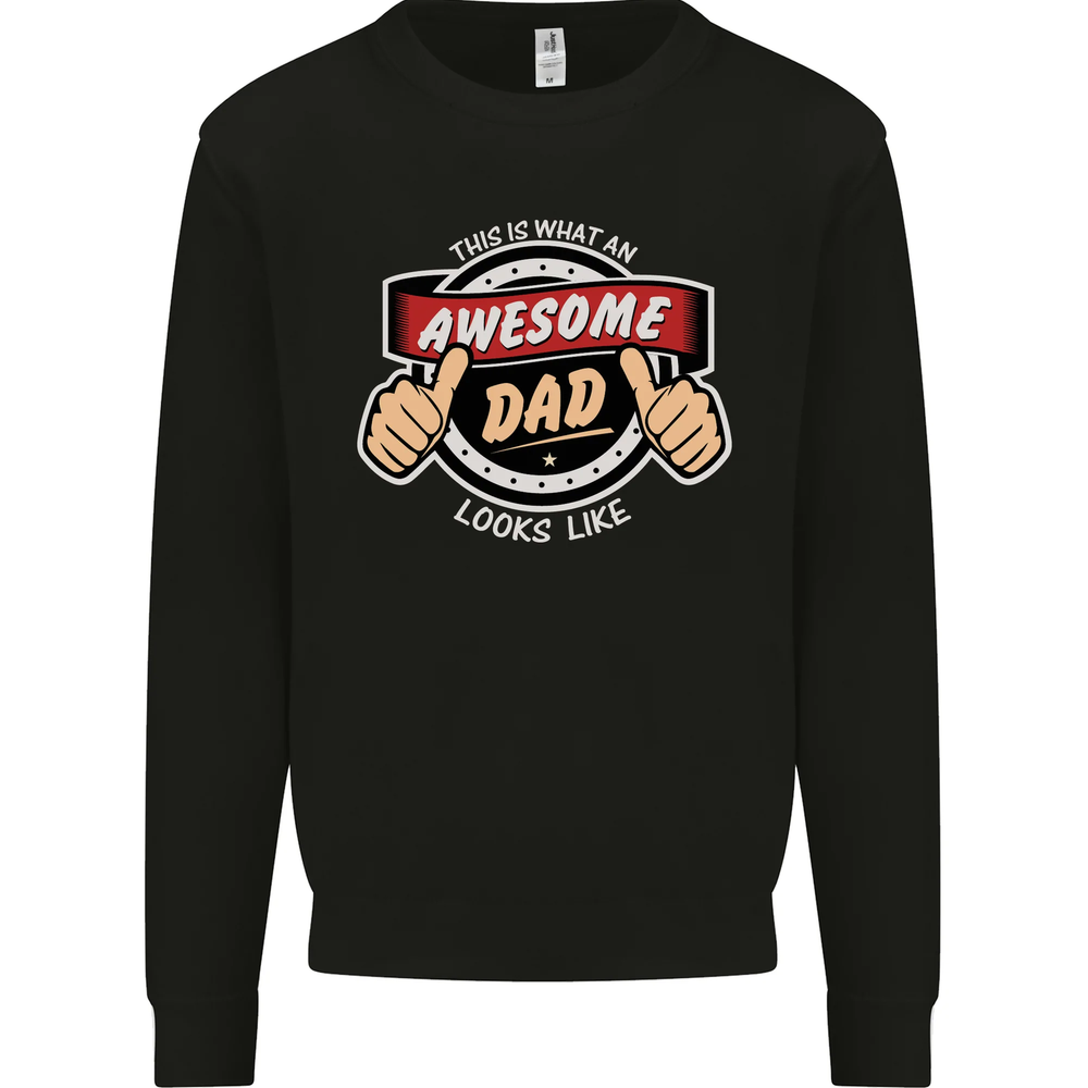 This Is What an Awesome Dad Fathers Day Mens Sweatshirt Jumper
