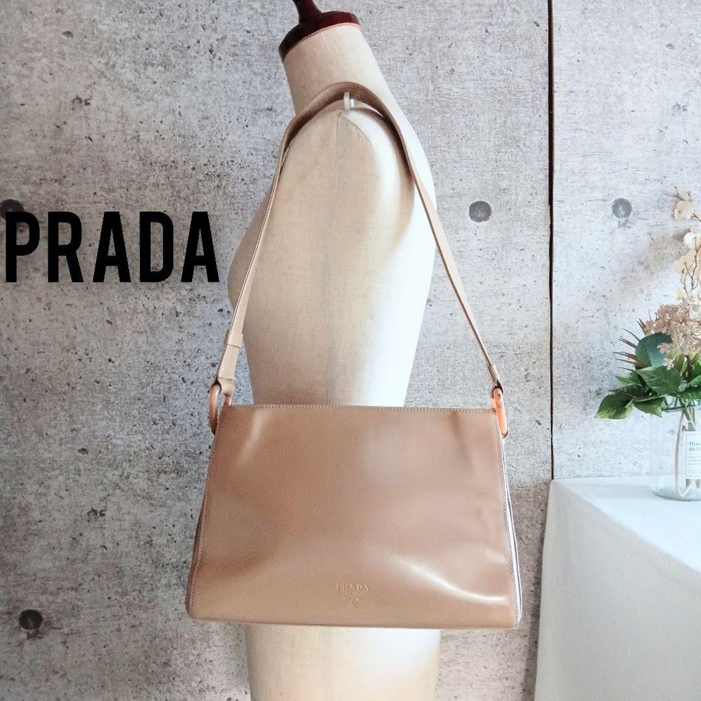 Prada Vintage Leather Shoulder Bag for Women & Men in Great Condition