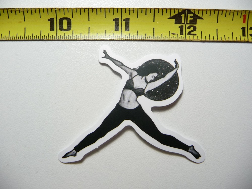 Dancing Moon Sticker Decal for Nature Lovers Fun Calming Outdoor Decor