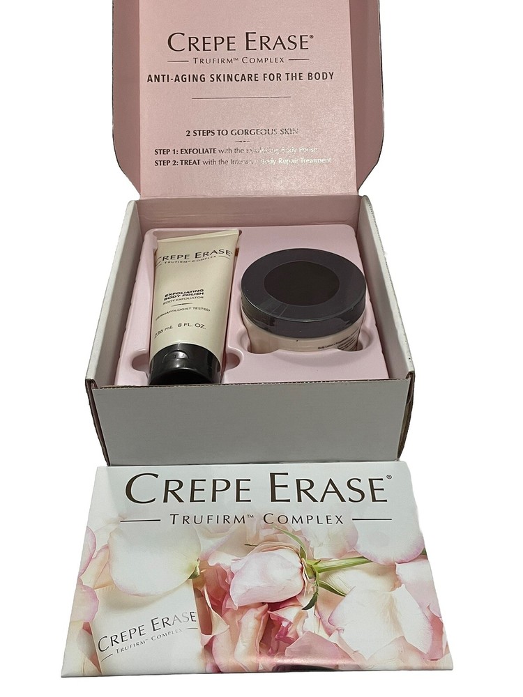 Crepe Erase 2 Step Kit Exfoliating Intensive Body/Body Polish Repair Treatment