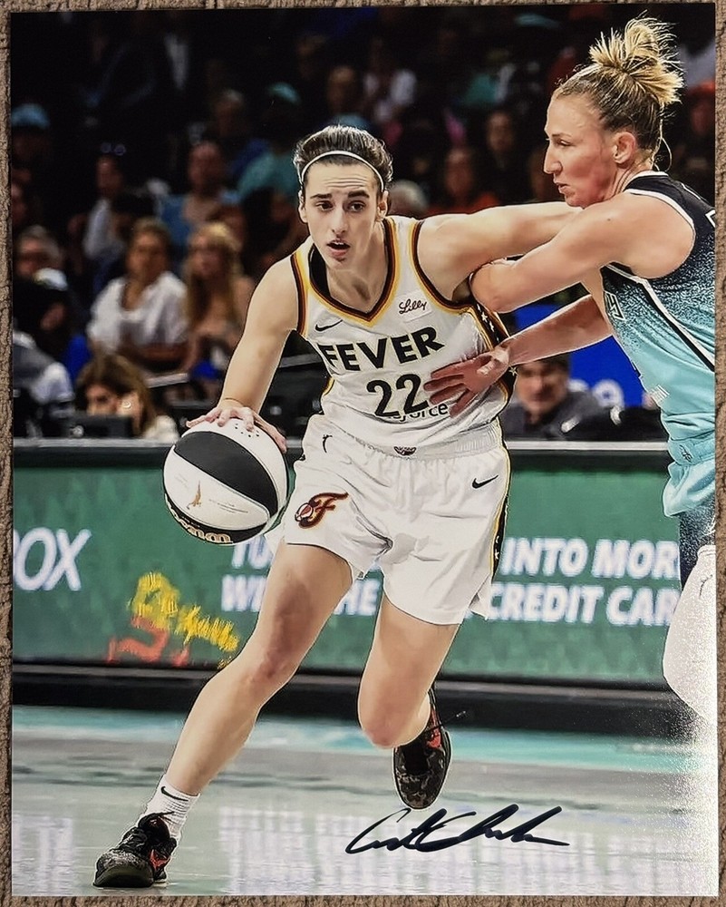 Caitlin Clark Signed Photo, 8x10 With COA, Rookie Of The Year, College, WMBA