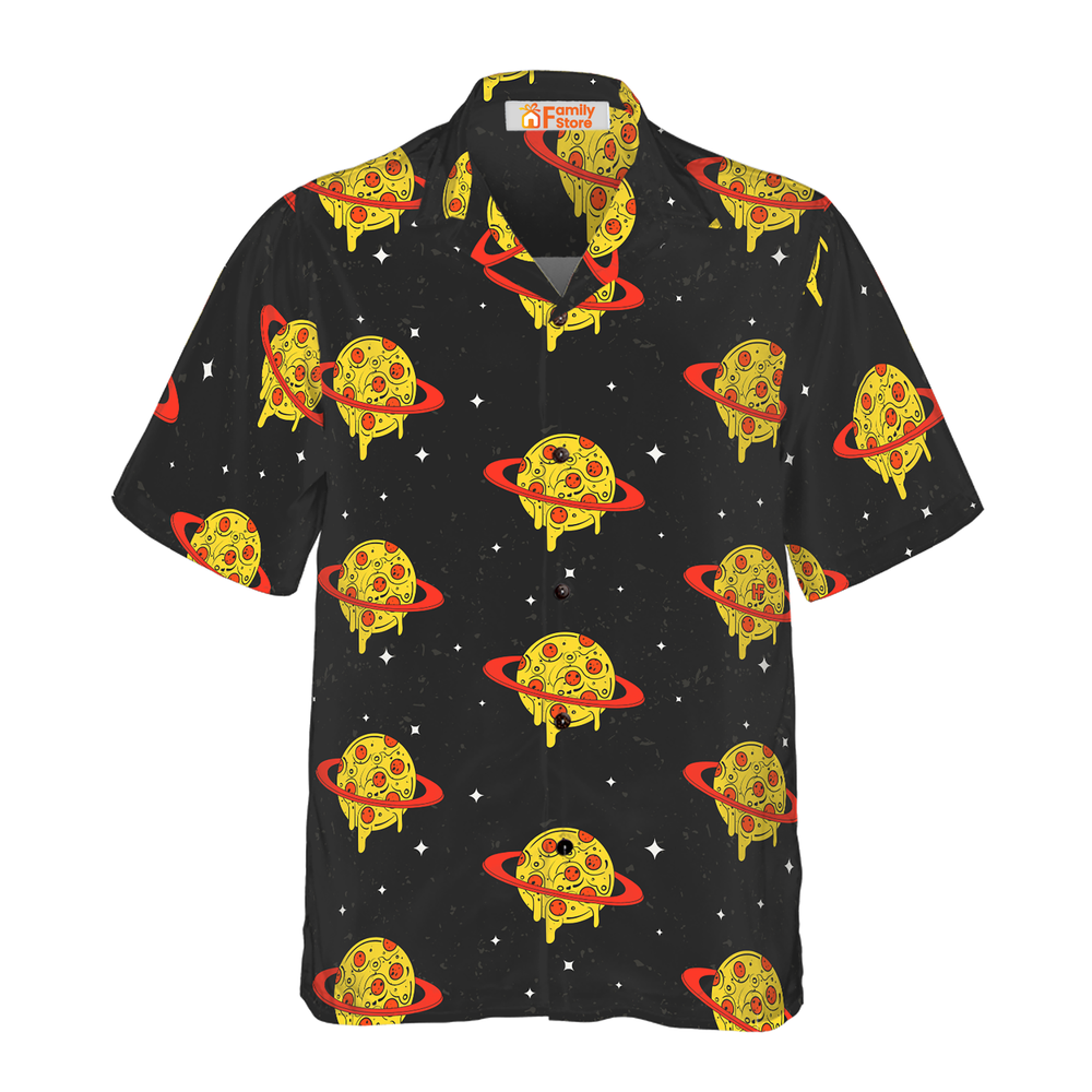 Pizza Planets  Hawaiian Shirt For Men US Size Summer Style NEW