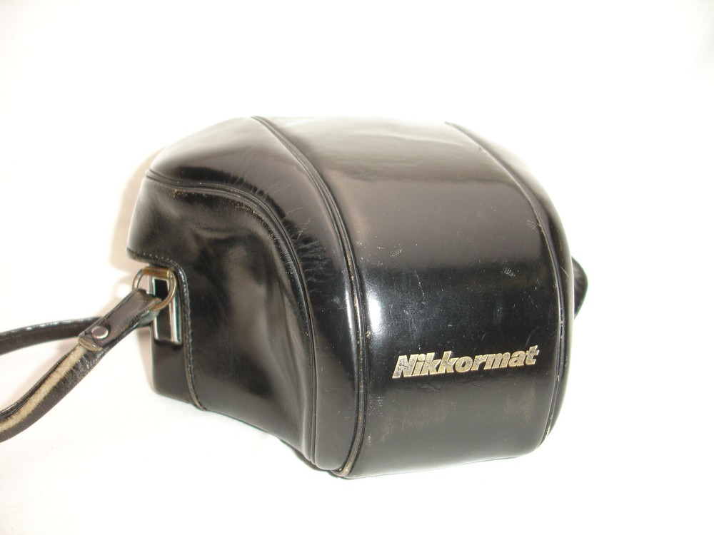 Nikon Nikkormat Camera Leather Case with Strap Black #5295