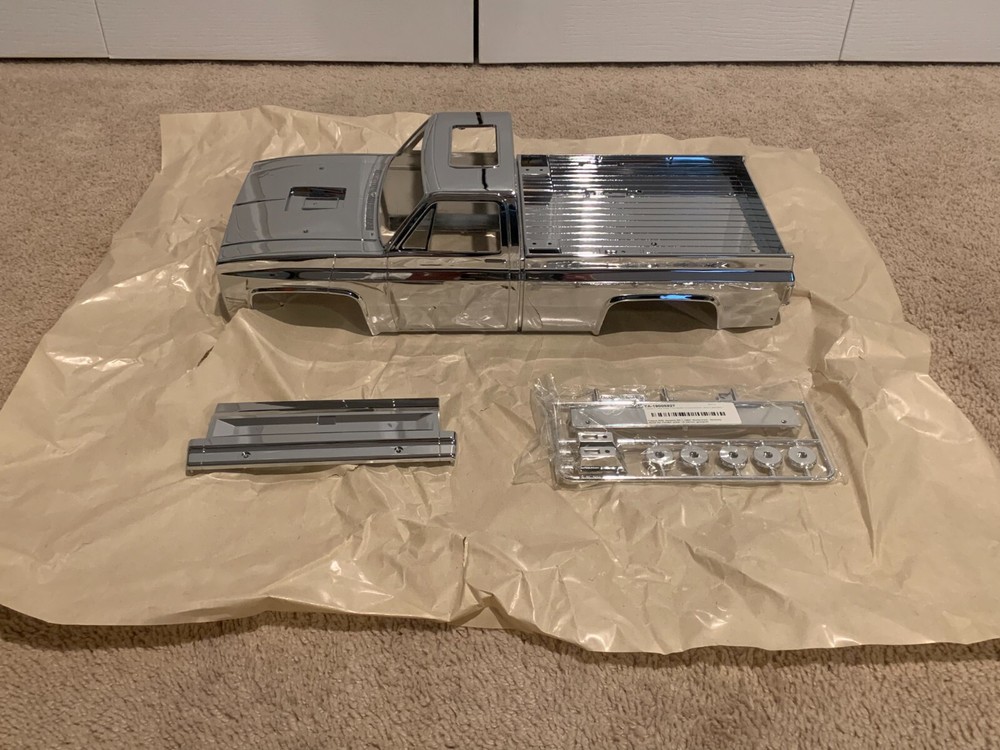 ** TAMIYA CLODBUSTER ** Chrome Clod Monster Truck Body, G-Parts Tree, & Tailgate