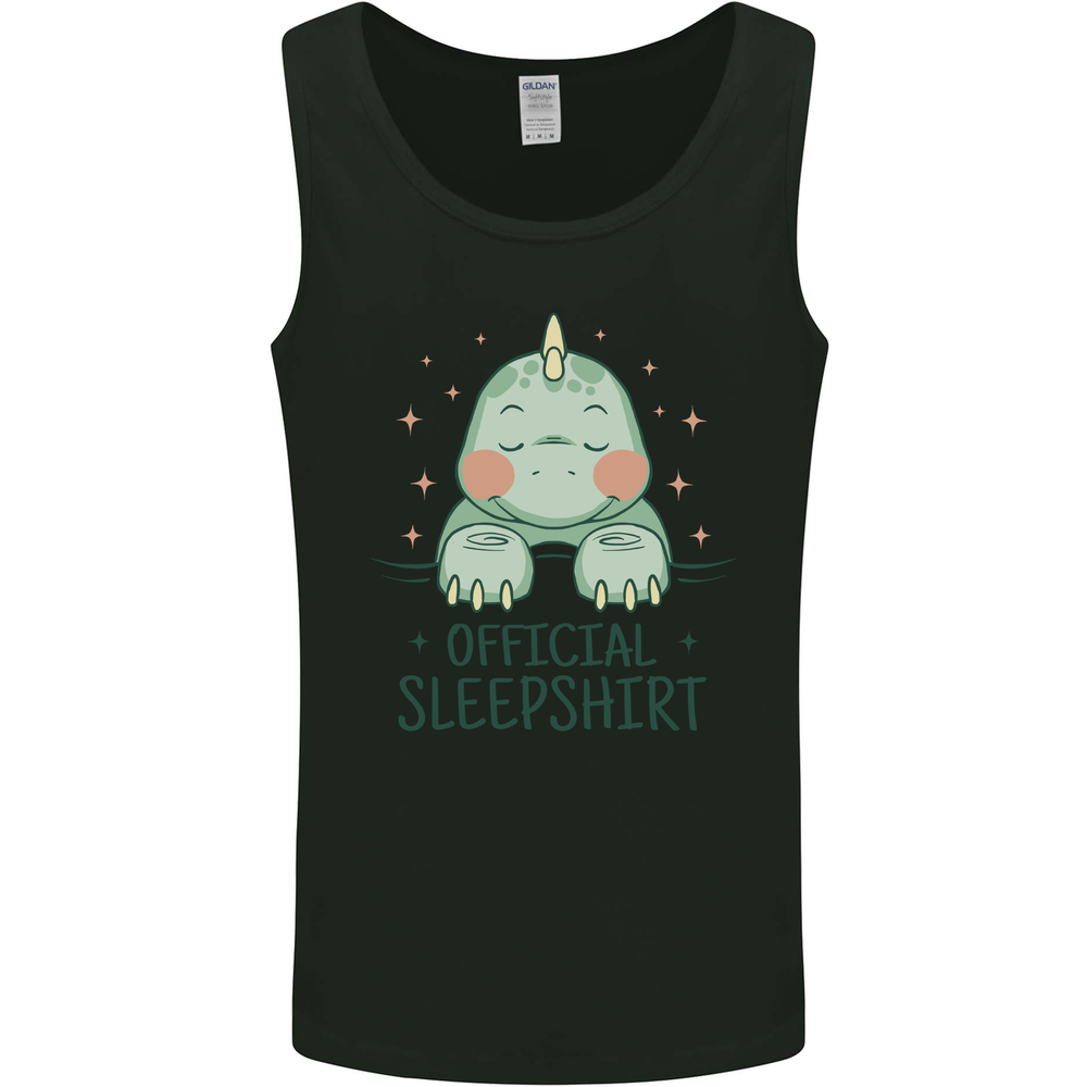 T-Rex Official Sleepshirt Sleeping Dinosaur Mens Vest Tank Top