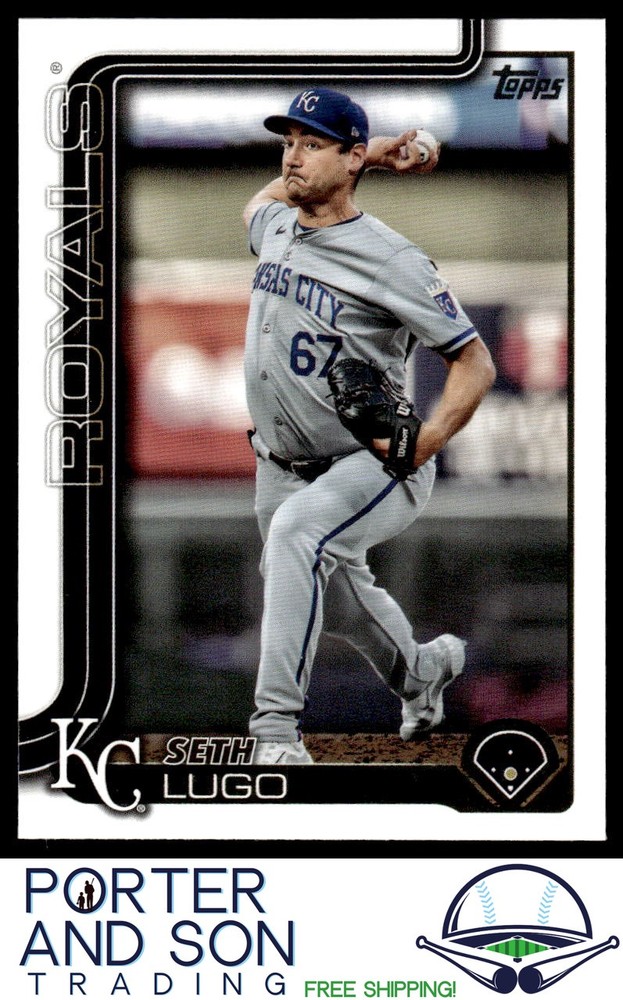 Seth Lugo 2025 Topps Series 1 #206 Kansas City Royals MLB Trading Card