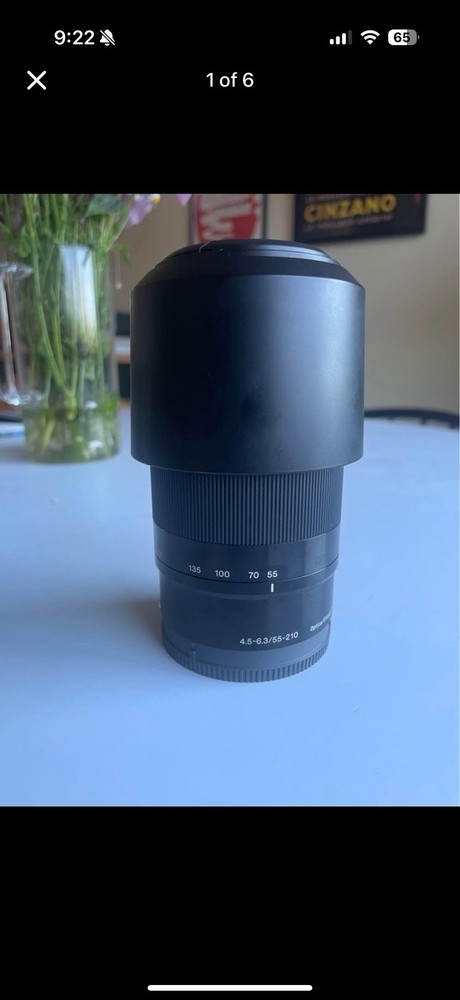 Sony SEL 55-210mm f4.5-6.3 OSS Zoom Lens with Aspherical Optics & Image Stabilization