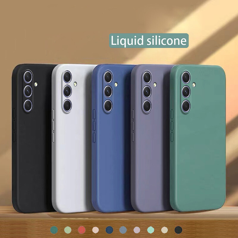 For Samsung Galaxy A15 A35 A55 A14 A54 A53 A52S Liquid Silicone Case Phone Cover