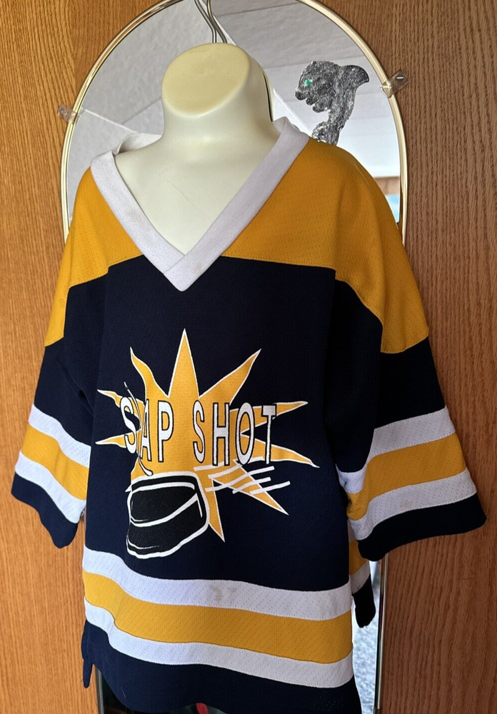 Slap Shot Kids Hockey Jersey Size 12 French Toast Pre-Owned Free USA Shipping