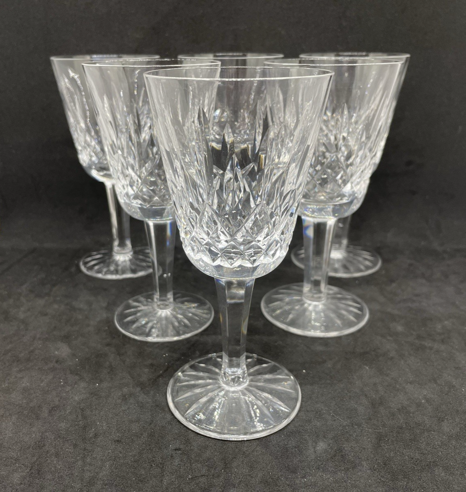 Waterford Lismore 6-Piece Crystal White Wine Glass Set