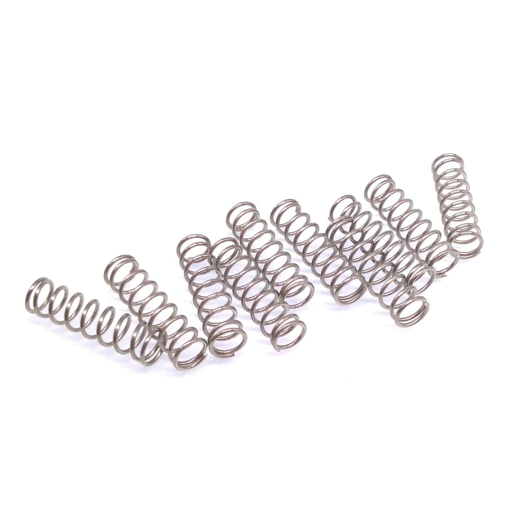 10pcs 0.8x7x25mm Stainless Steel Compression Springs for Pressure Applications