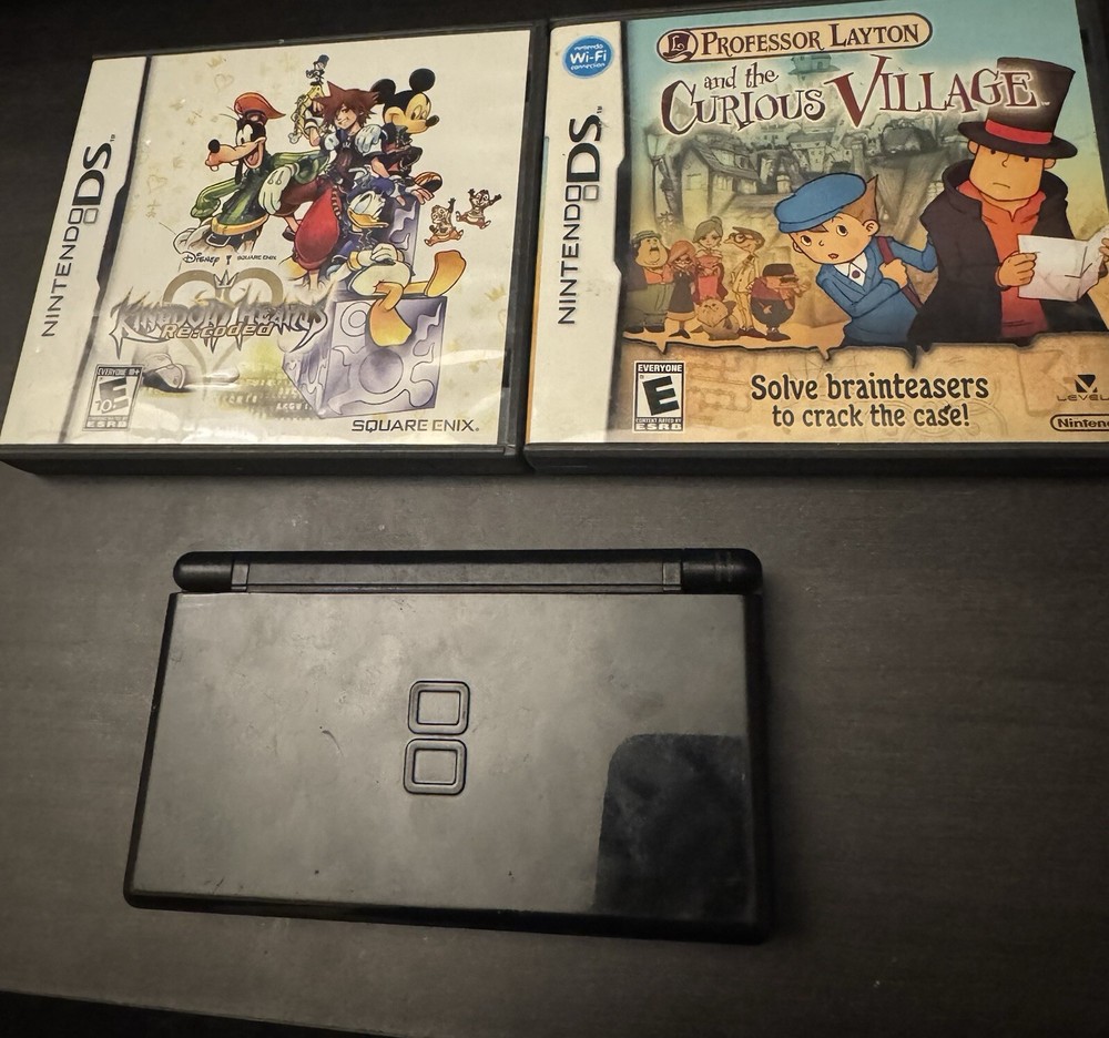 Nintendo DS Lite Handheld System - Onyx Black READ DESCRIPTION