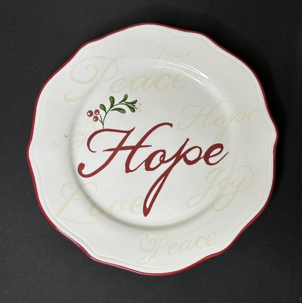 Better Homes and Gardens Winter Forest Hope Salad Plate 8 3/4”