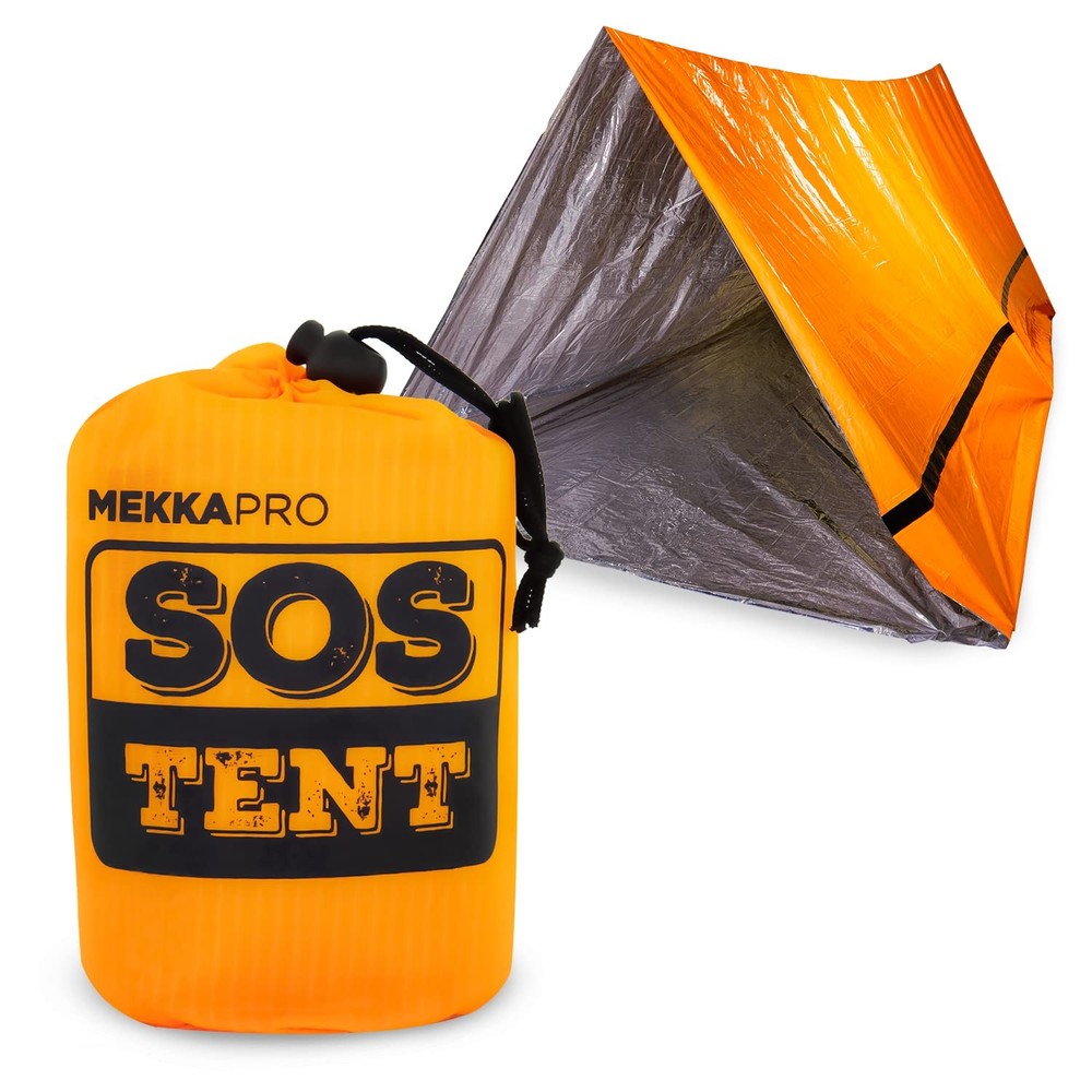 Mekkapro Emergency Tent Shelter - Survival Tent - 2 Person, Resistant and Ultra