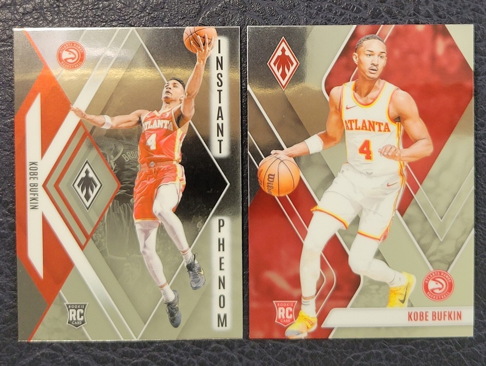 Kobe Bufkin 2023-24 Phoenix Rookie & Base 284 Hawks Wolverines RC