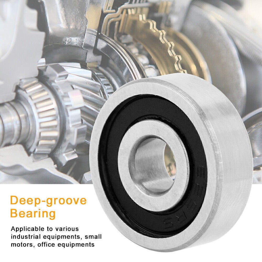 Rodamientos rígidos de bolas sellados de goma 625RS 20 piezas 16 mm x 5 mm x 5 mm