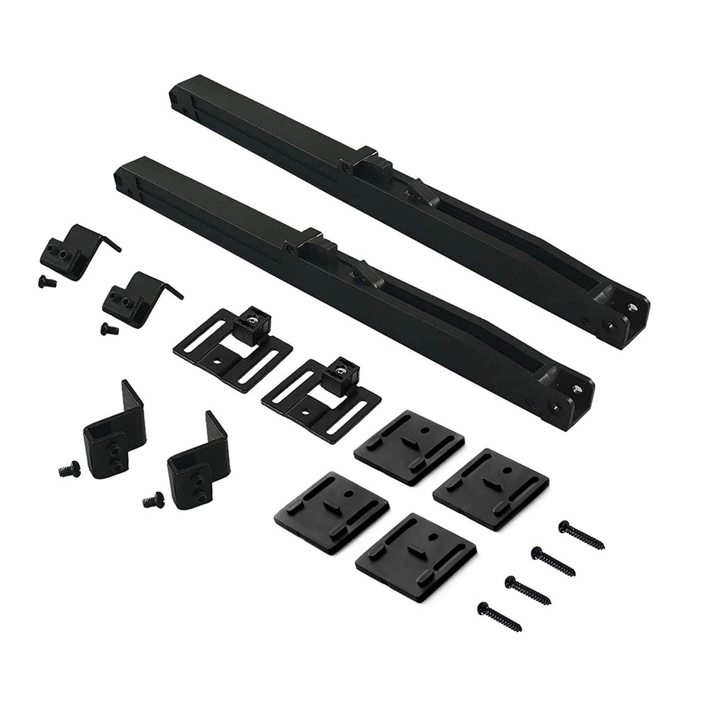 2PCS Upgraded Hole-Free Barn Door Soft Close Mechanism with Spring Buffer Damper