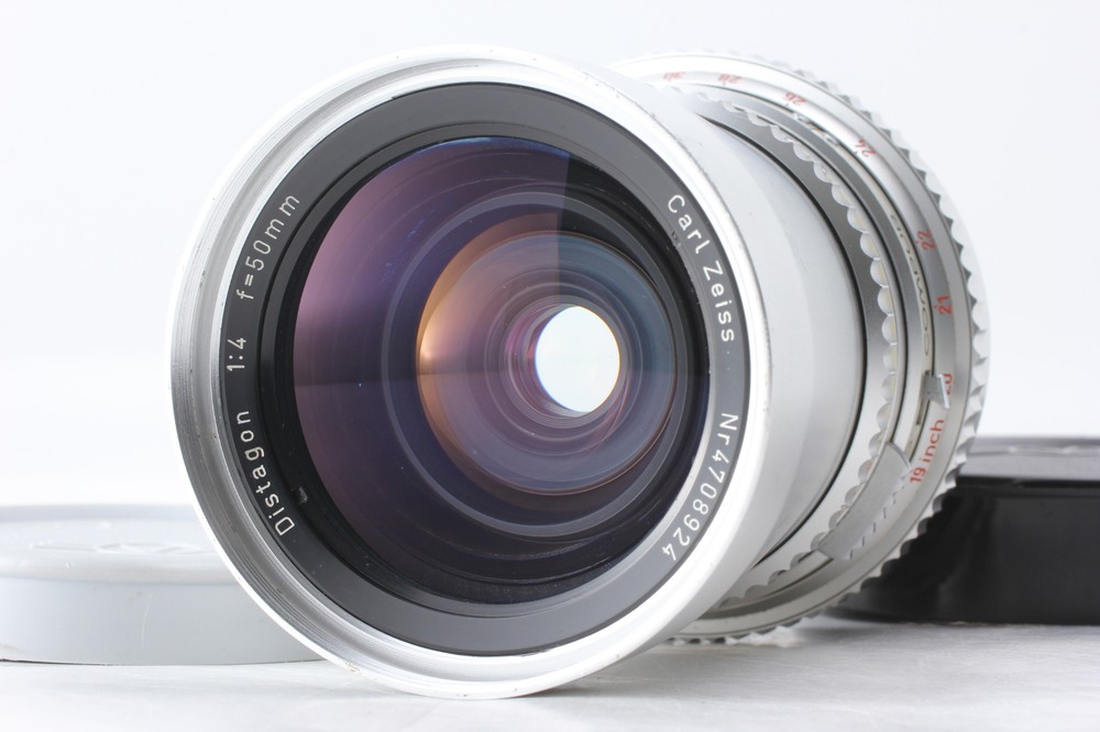 Hasselblad Carl Zeiss Distagon 50mm f4 Lens Chrome Silver Japan