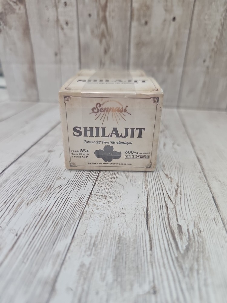 Pure Himalayan Organic Shilajit Resin 600mg Max Potency Natura X2