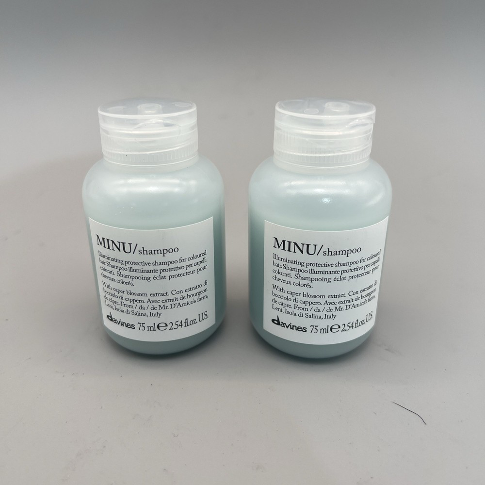 2 Pack Davines Minu Shampoo, 2.5 fl.oz. 75ml Each Brand New