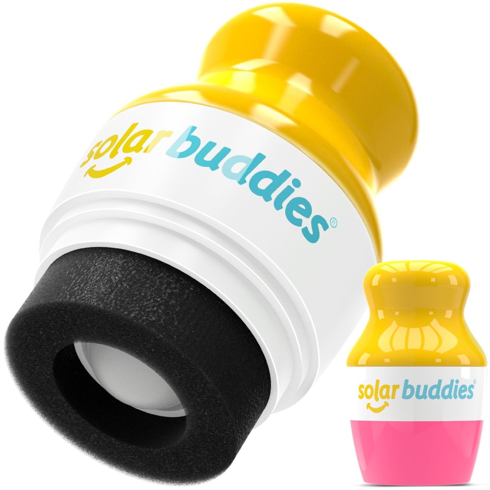 Refillable Roll-On Sunscreen Applicator with Pink Sponge for Easy Sun Protection