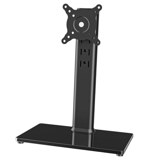 Single LCD Computer Monitor Free-Standing Desk Stand Mount Riser for 13 inch