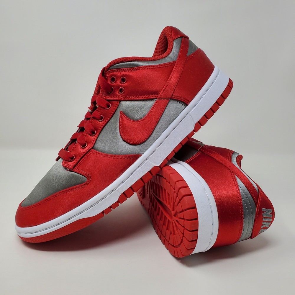 Nike Womens Dunk Low Satin UNLV DX5931-001 Women’s Size 9.5