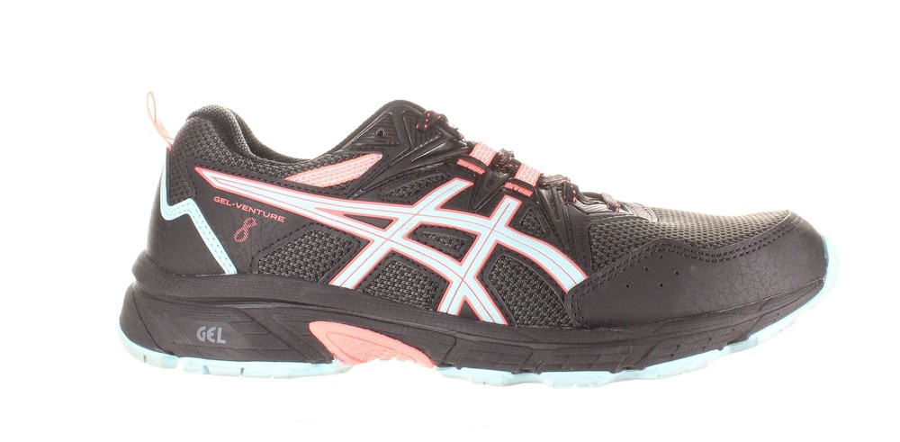 ASICS Womens Gel-Venture 8 Black Hiking Shoes Size 9 (7752722)