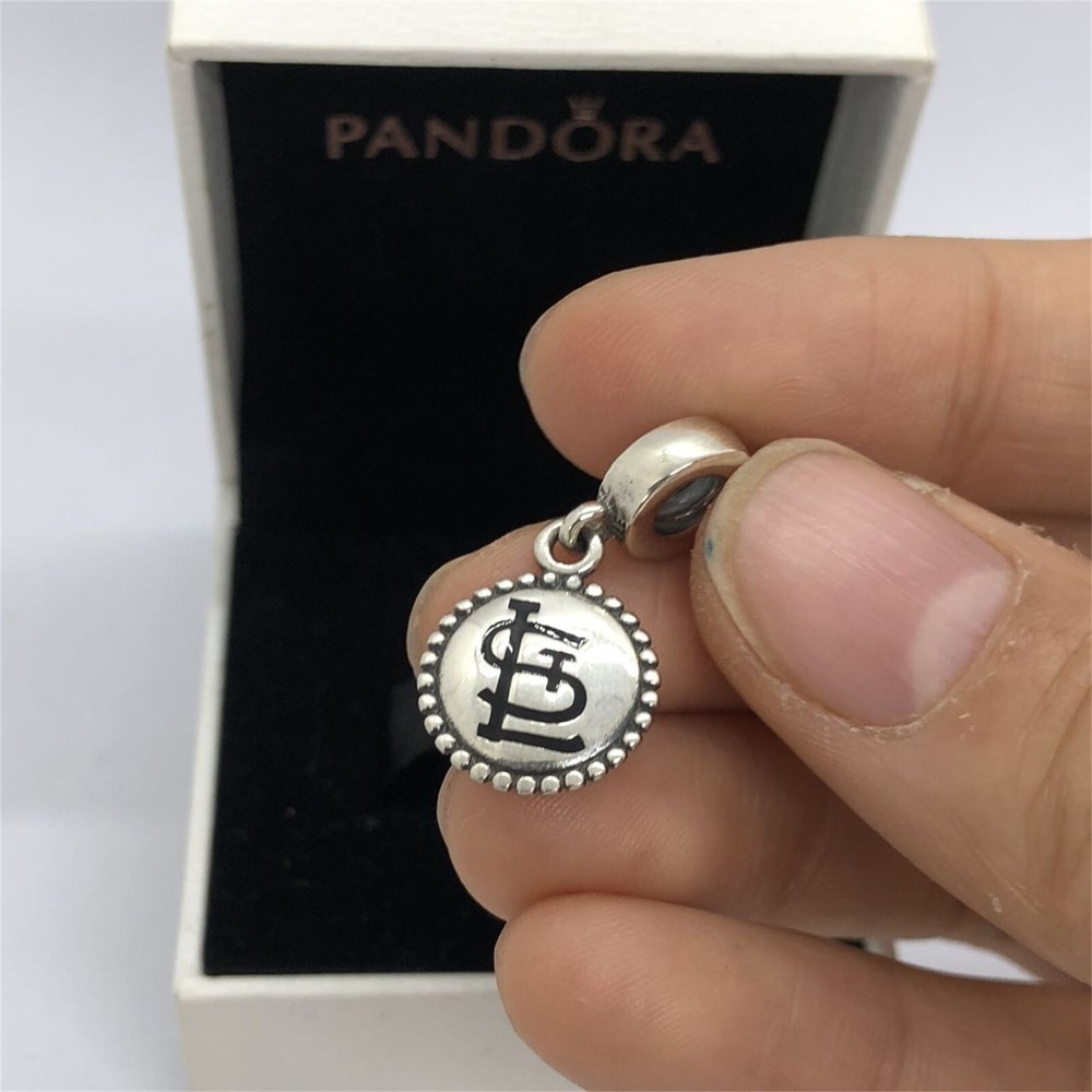 Pandora Exclusive St. Louis Cardinals Baseball Dangle Charm Pendant
