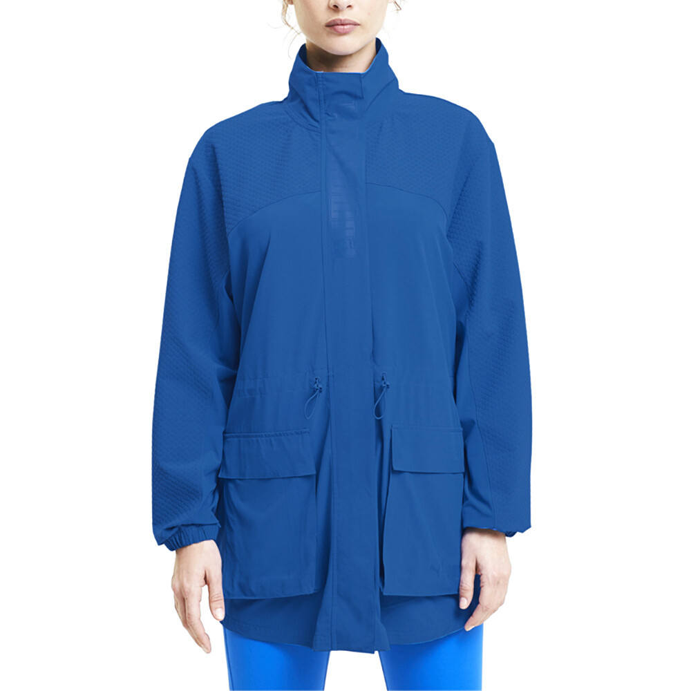 PUMA First Mile Mono Zip Jacket Womens Blue Athletic Outerwear 51957