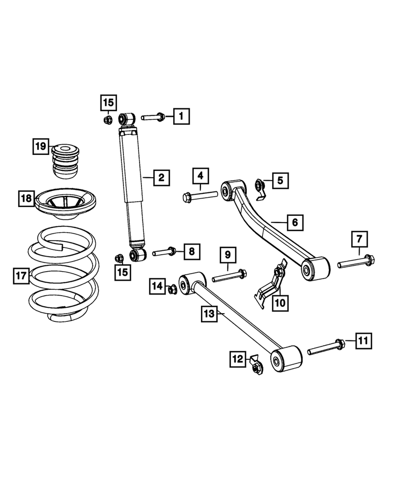 Genuine Mopar Suspension Shock Absorber Kit 68638609AA