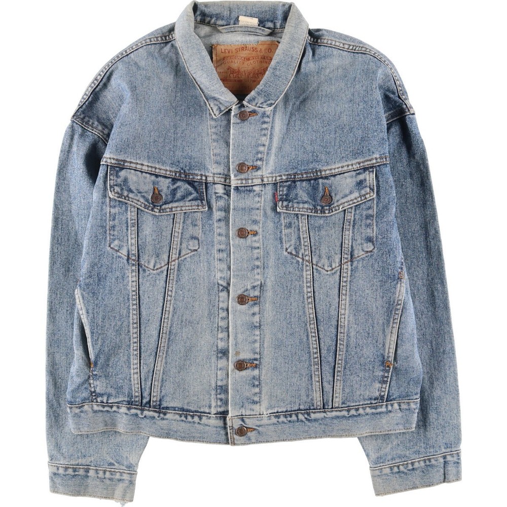 90'S Levi'S 70598-4891 Extra Large Patch Denim Jacket G Jean Made In Canada Men'