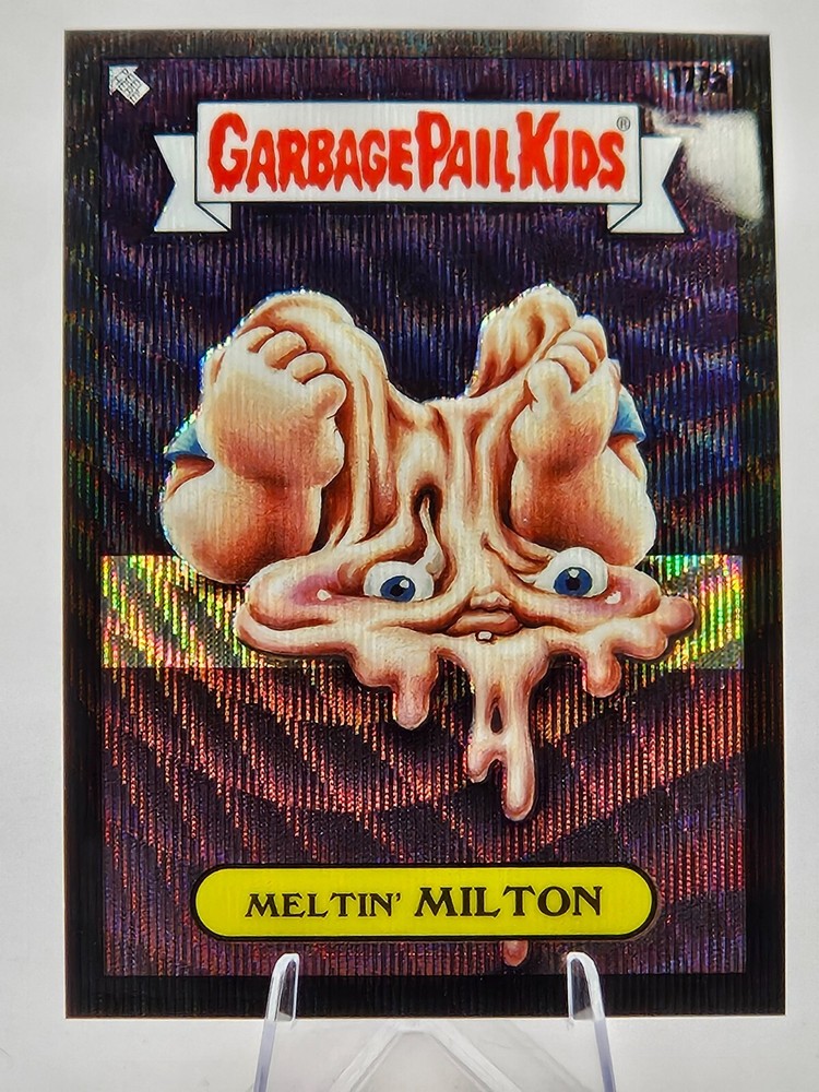 2022 Topps Chrome Garbage Pail Kids Meltin' Milton Black Wave Refractor 8/99