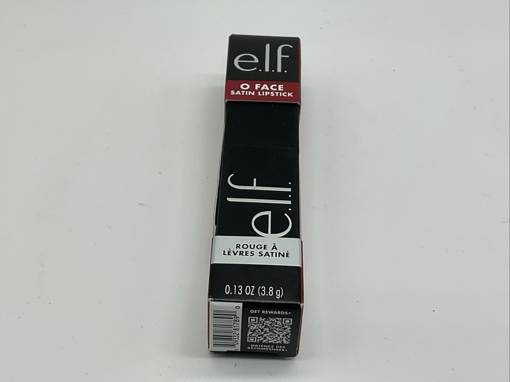 e.l.f. O FACE Satin Lipstick Vegan High Pigmented 0.13 Oz -81789 No Regrets