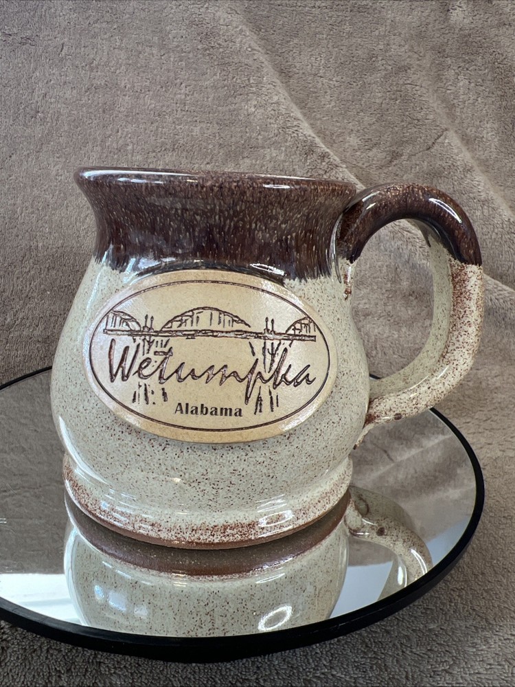 Sunset Hill Stoneware Handcrafted Coffee Mug Bibb Graves Bridge Wetumpka AL USA