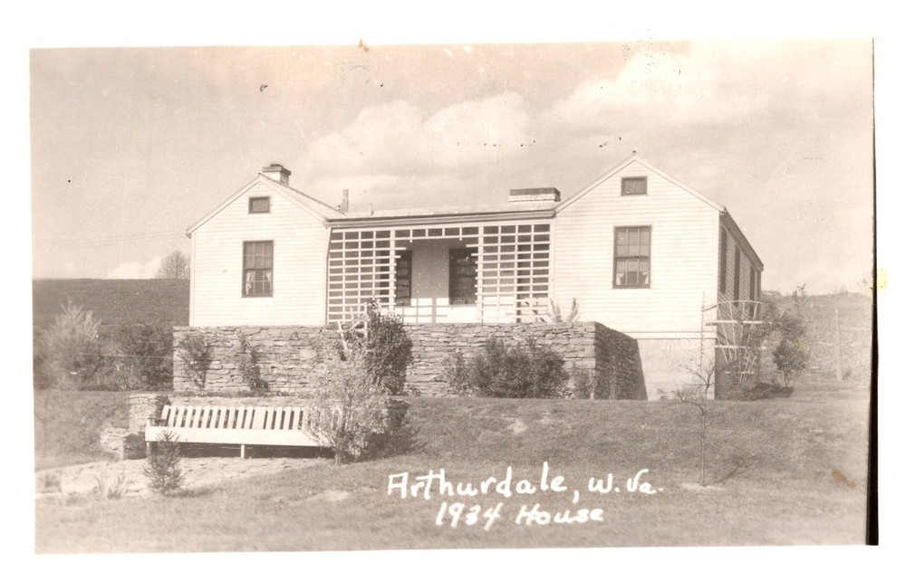 RPPC Arthurdale WV 1934 House In Town C1924-49 Postcard AG9