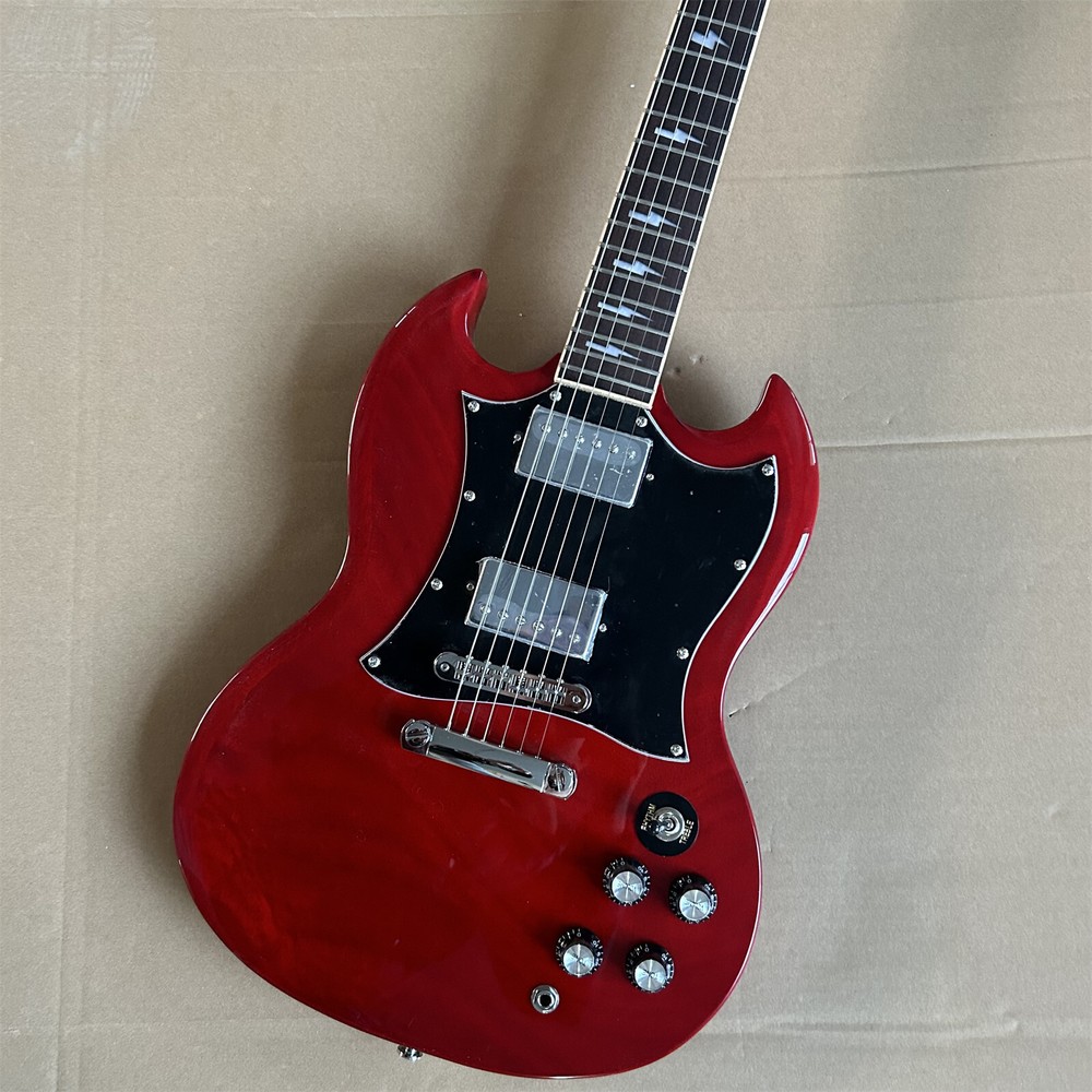 SG Custom Red Electric Guitar HH Pickups Chrome Hardware High Quality Hot Sale