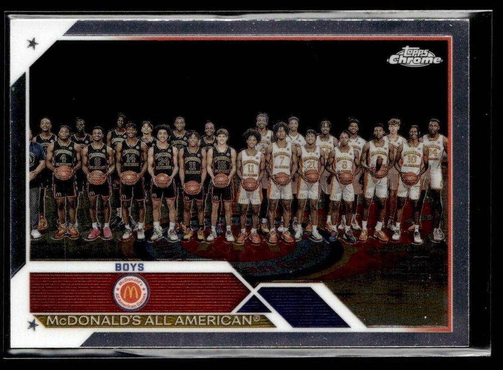 2023-24 TOPPS CHROME BOYS GROUP SHOTS MCDONALD'S ALL AMERICAN #97