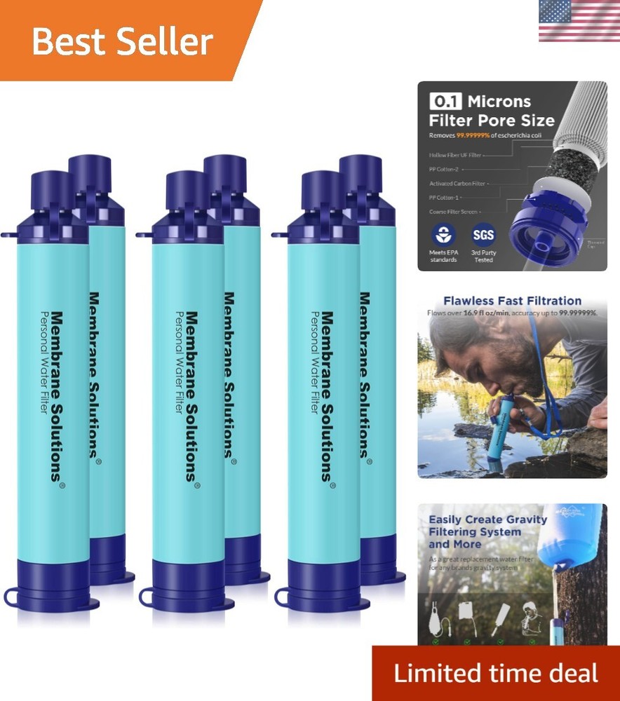 Ultra-Lightweight Water Filter Straw - Perfect for Travel and Outdoor Adventures