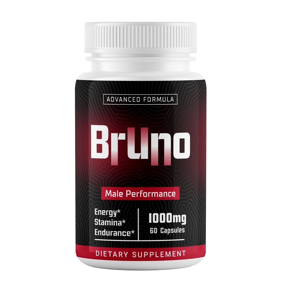 Bruno Pills for Men Advanced Male Support Natural Formula Supplement 60 Capsules