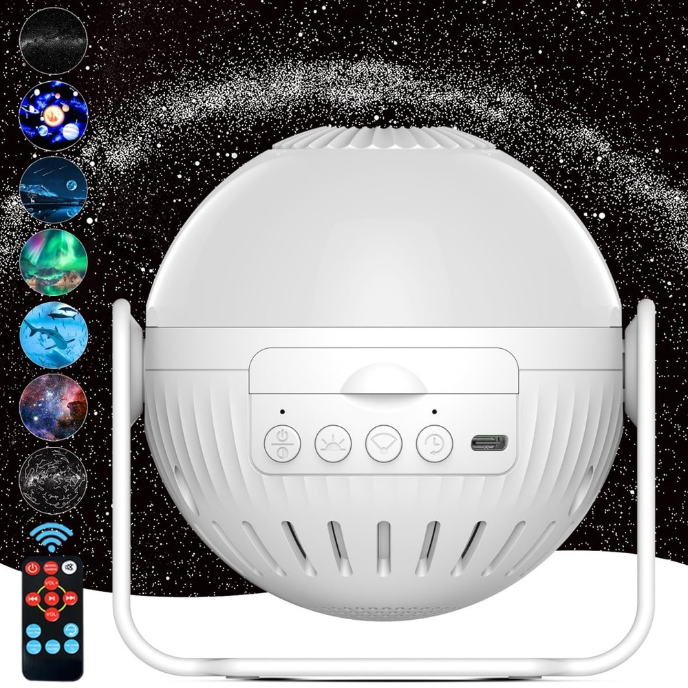 Star Projector, 7 in 1 Galaxy Projector with Bluetooth Speaker，Remote Control...