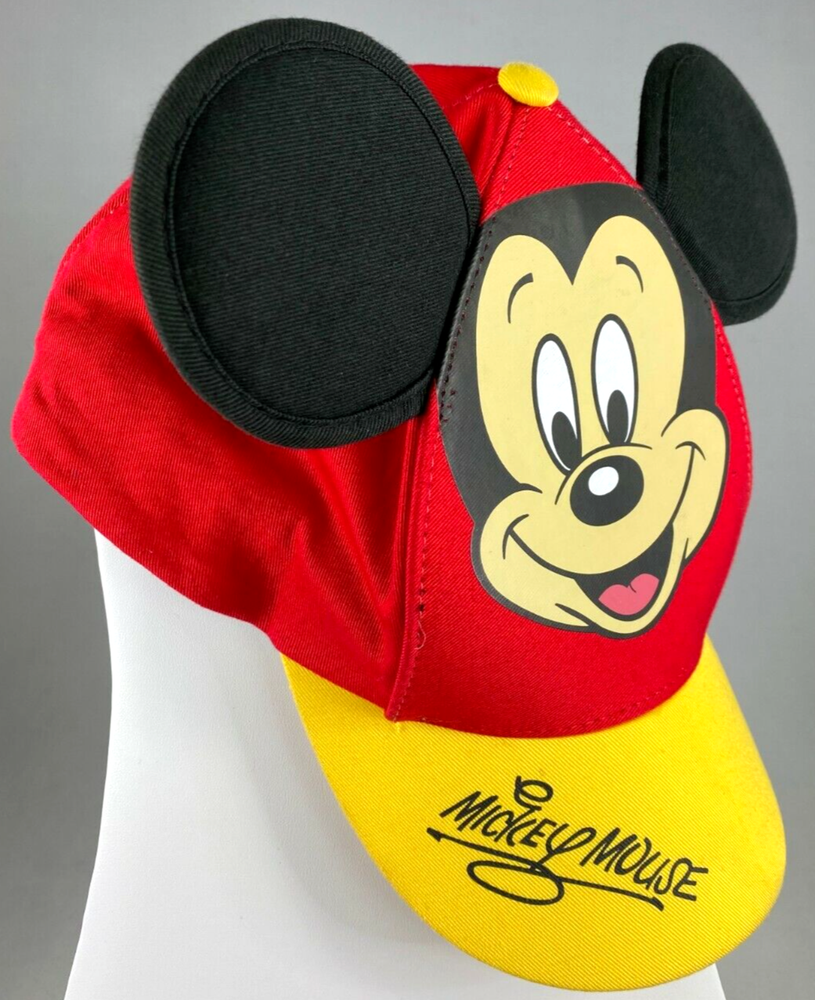 Disney Mickey Mouse Youth Adjustable Snapback Hat with Iconic Ears