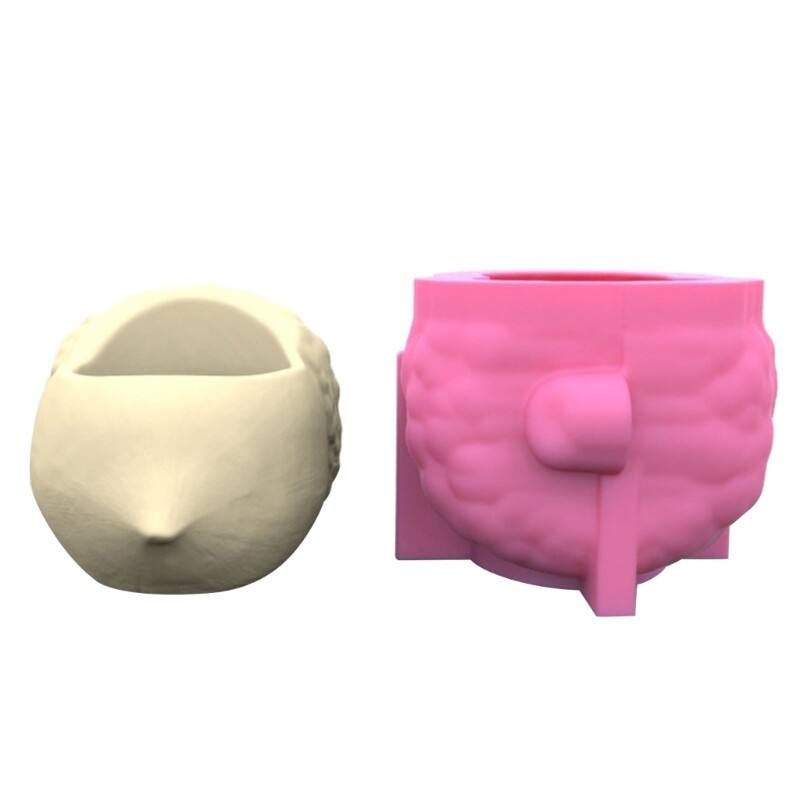 Epoxy Resin Flower Pot Mold DIY Succulent Planter Silicone Craft Mould