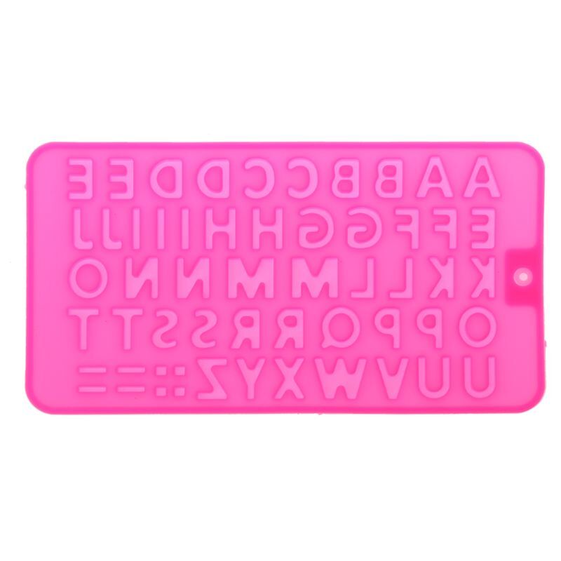 26 Letters Tray Silicone Mold Resin Jewelry Making Craft Tool