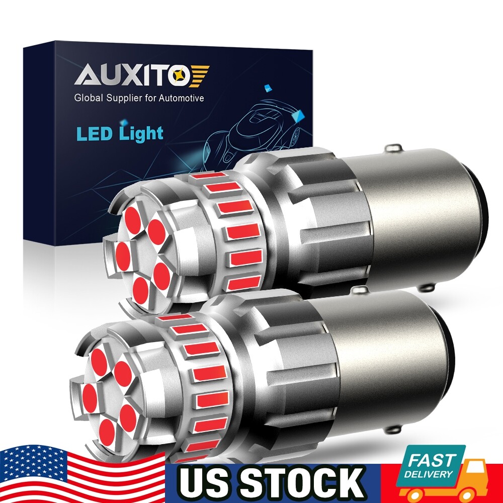 1156 7506 P21W Red LED Brake Stop Tail Light Bulb Error Free For BMW Audi Lexus