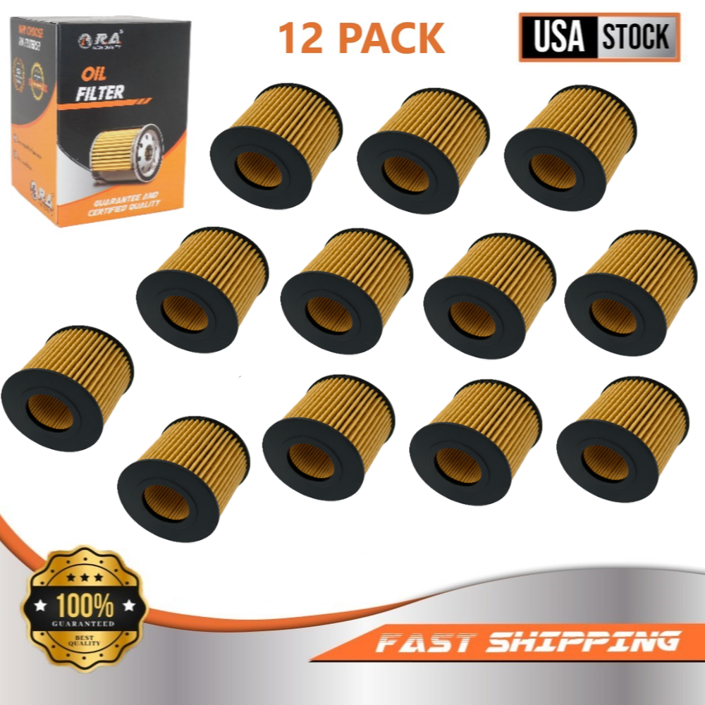 Engine Oil Filter (12 Pack) For PONTIAC VIBE 2009 2010 L4 1.8L